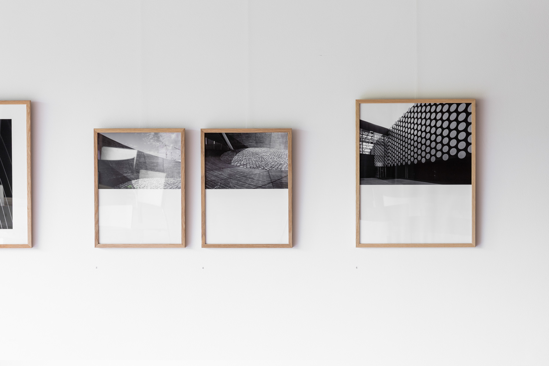 Installation view of Arkkitehtoniset introspektiot at Kulttuuriaula, Inkoo, 1 June – 18 June 2026